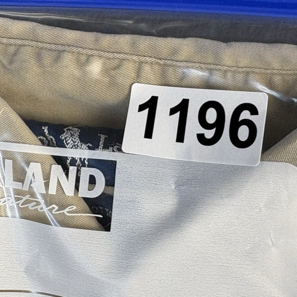 Vintage Polo‎ Ralph Lauren Shirt Men's 2XL Big Beige Button Up Camp Cotton 90s - Picture 12 of 12